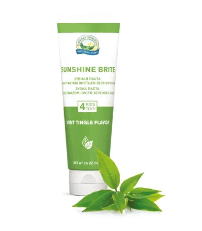 Sunshine Brite Diş Macunu (Yeşil Çay Yaprağı Özlü)
Sunshine Brite with green tea leaf extract.