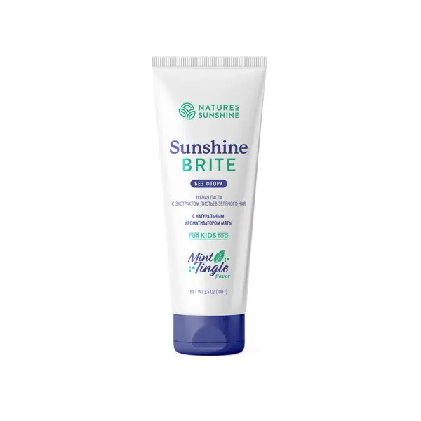 Sunshine Brite Diş Macunu (Yeşil Çay Yaprağı Özlü) Sunshine Brite with green tea leaf extract. Зубная паста с экстрактом листьев зеленого чая Sunshine Brite with green tea leaf extract